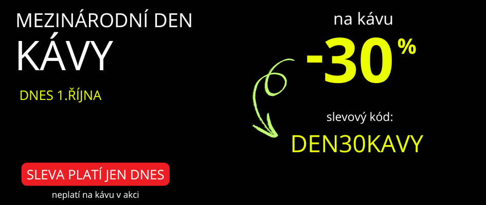 eshop sleva 30 na den kávy